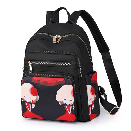 Sac à dos pour femme avec motif imprimé (EGB137)