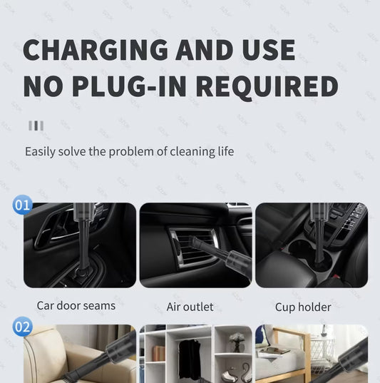 Mini Car Vacuum Cleaner Portable Wireless Handheld Cleaner for Home Appliance Powerful Cleaning Machine Car Cleaner for Keyboard