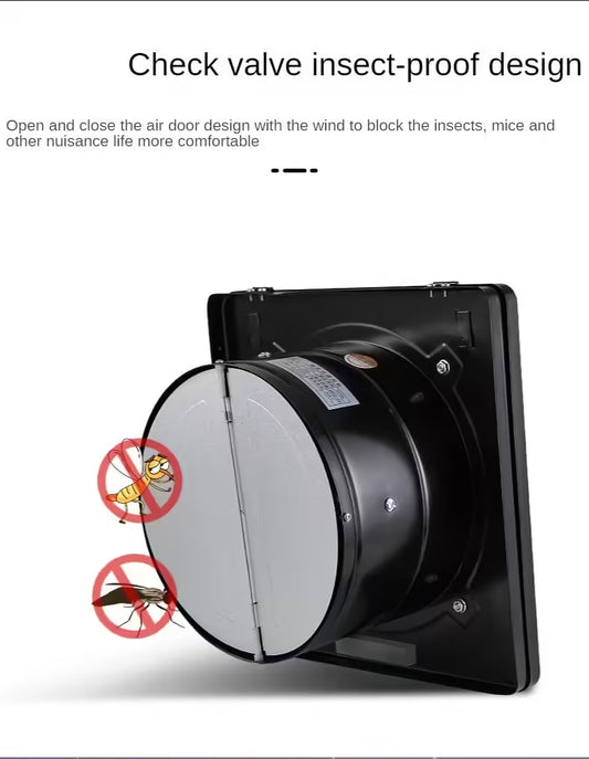 10-Inch High-Speed Exhaust Fan | Kitchen Wall & Window Ventilator | Industrial Metal Pipe Extractor for Efficient Air Circulation