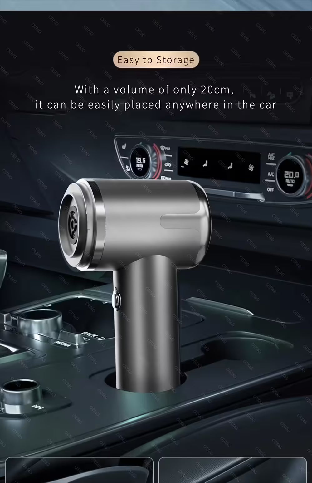 Powerful 5500PA Car Vacuum Cleaner - Wireless & Portable Home Appliance Mini Vacuum for Deep Cleaning