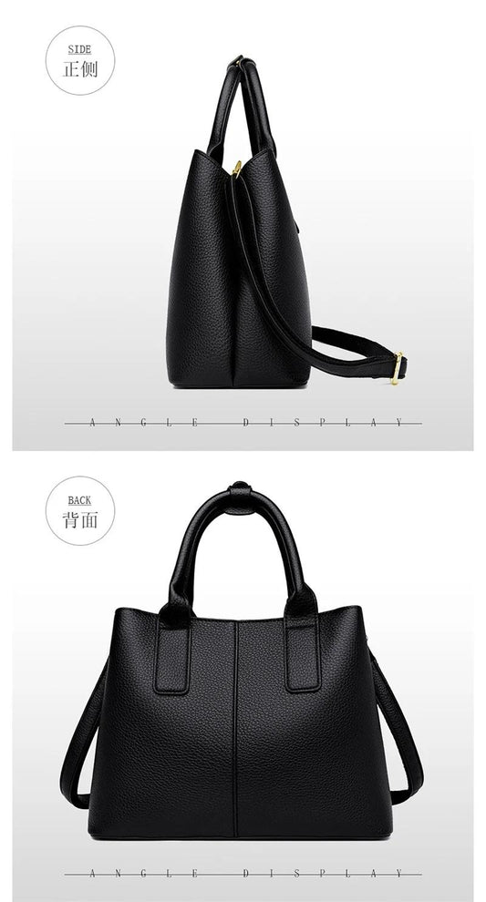 Women's Classic Black Shoulder Bag (EGB229)