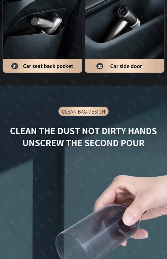 Powerful 5500PA Car Vacuum Cleaner - Wireless & Portable Home Appliance Mini Vacuum for Deep Cleaning