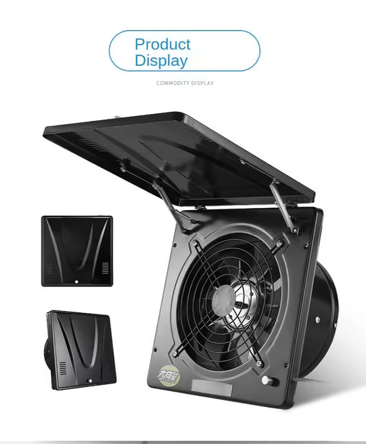 10-Inch High-Speed Exhaust Fan | Kitchen Wall & Window Ventilator | Industrial Metal Pipe Extractor for Efficient Air Circulation