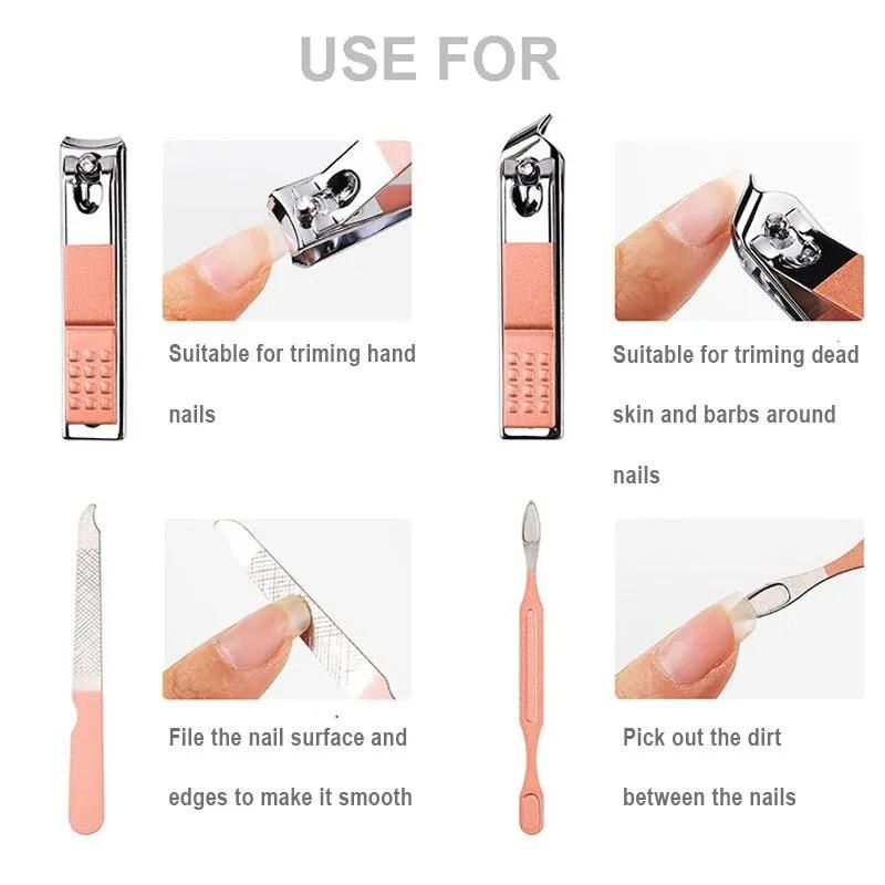 Ensemble de 18 coupe-ongles pour manucure