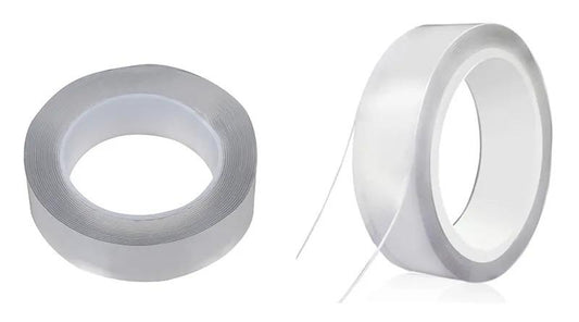 2-Meters Double Sided Transparent Tape Strong & Durable