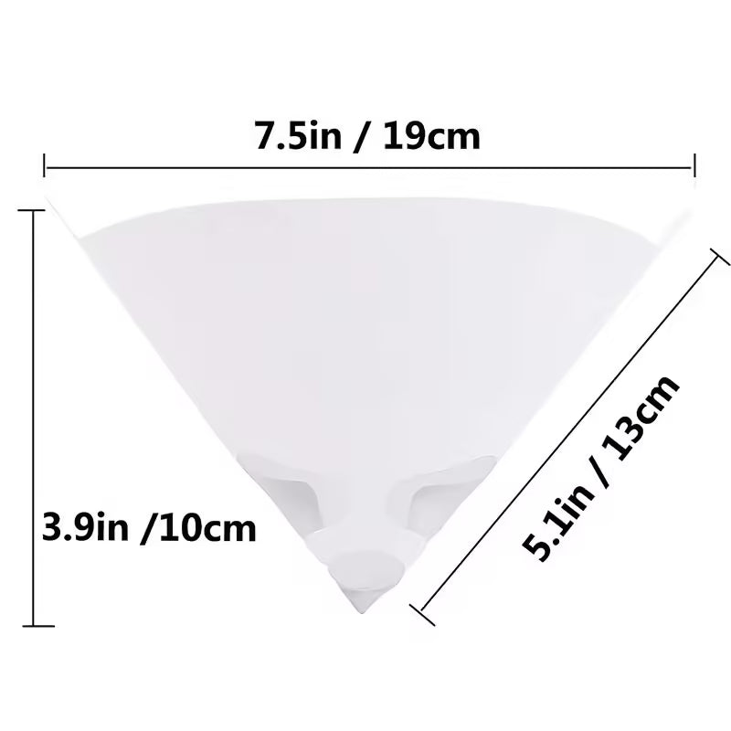 Paint Filter Paper 10x19 cm Disposable Conical Strainer Funnel Paper Filter for Smooth Paint Application 10pcs/set