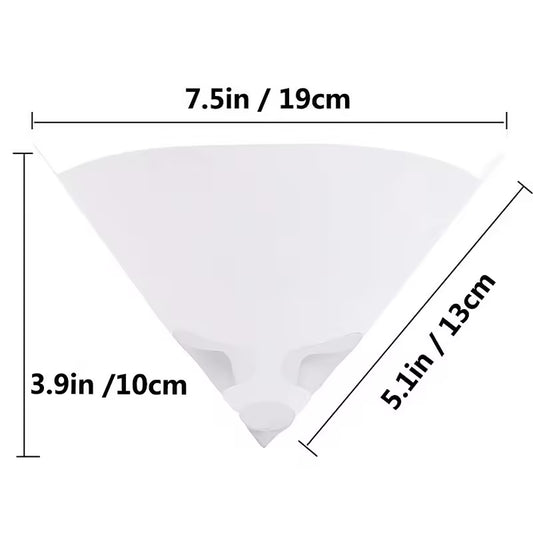 Paint Filter Paper 10x19 cm Disposable Conical Strainer Funnel Paper Filter for Smooth Paint Application 10pcs/set