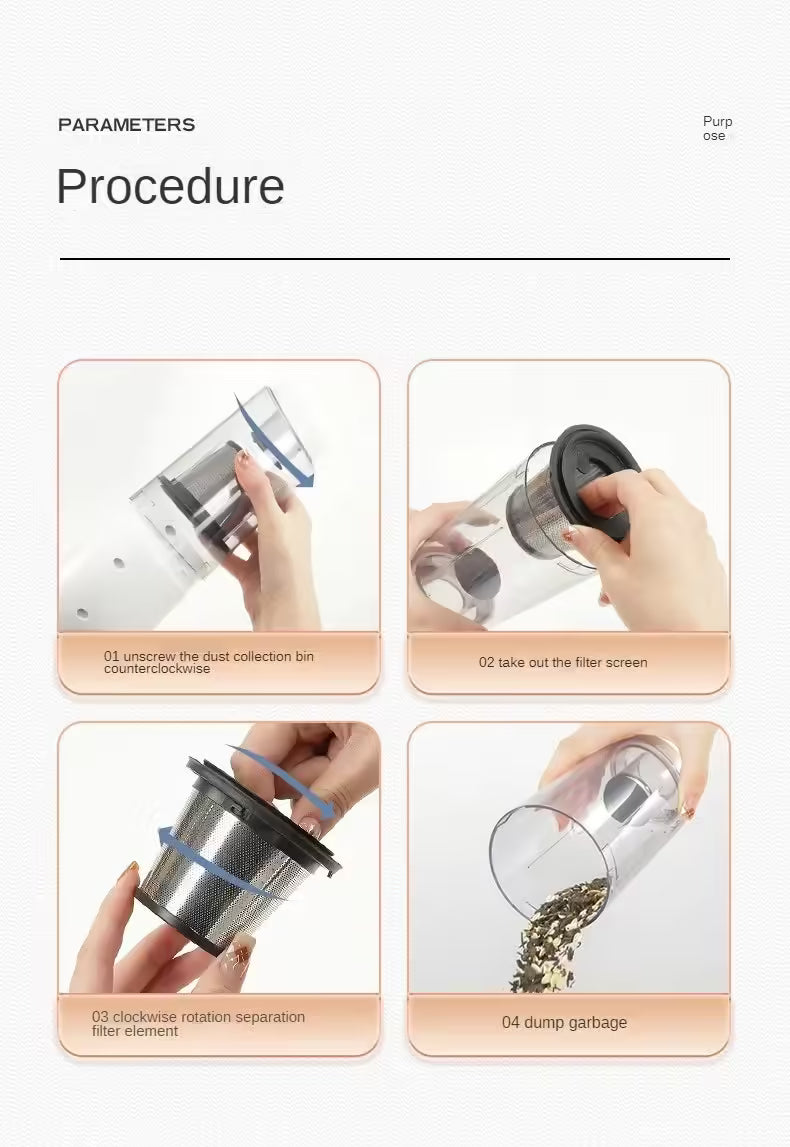 Powerful 19000Pa Wireless Car Vacuum Cleaner - Portable Handheld Multifunction Cleaning Machine for Home Appliances