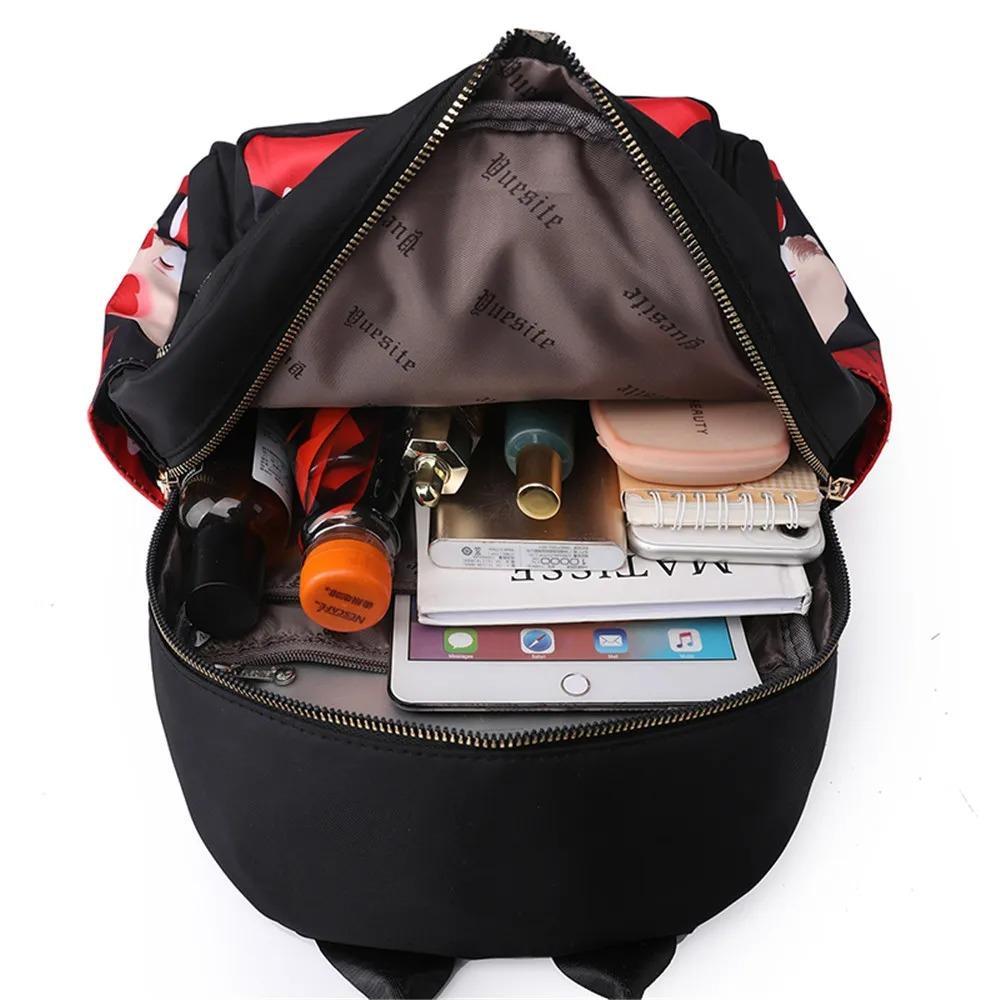 Sac à dos pour femme avec motif imprimé (EGB137)