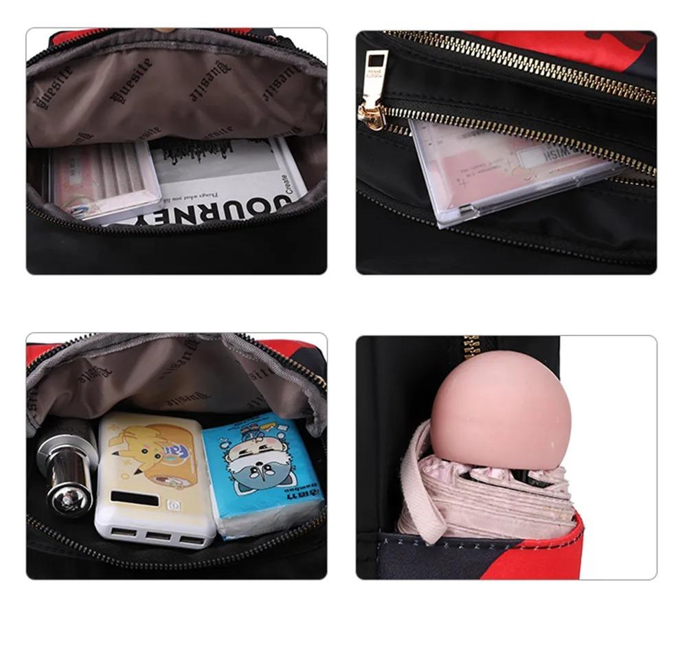 Sac à dos pour femme avec motif imprimé (EGB137)