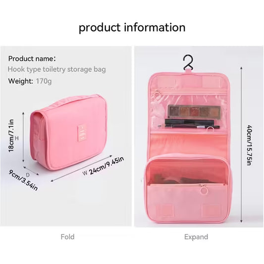 Spacious & Waterproof Storage Bag for Men and Women – Multifunctional Travel Toiletry Storage Solution