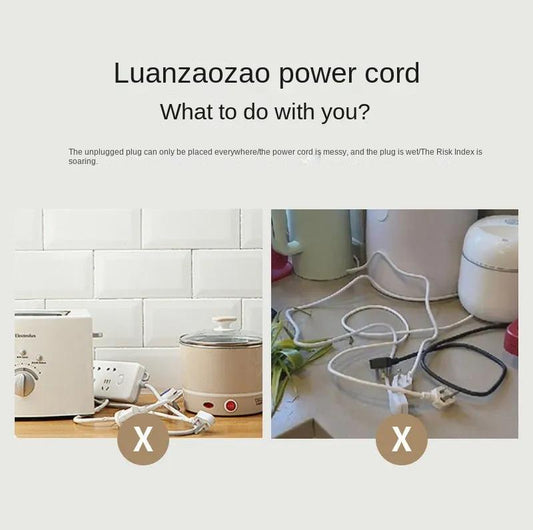 Kitchen Storage Power Cord Organizer Cable