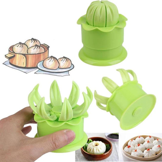 Machine à brioches vapeur manuelle en couleur avec moule à brioches vapeur