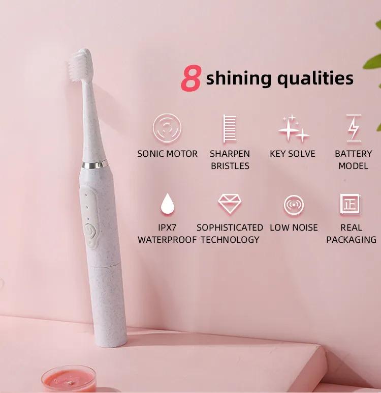 Sonic Electric Toothbrush for Adult Non-Rechargeable Soft Fur Full-Automatic