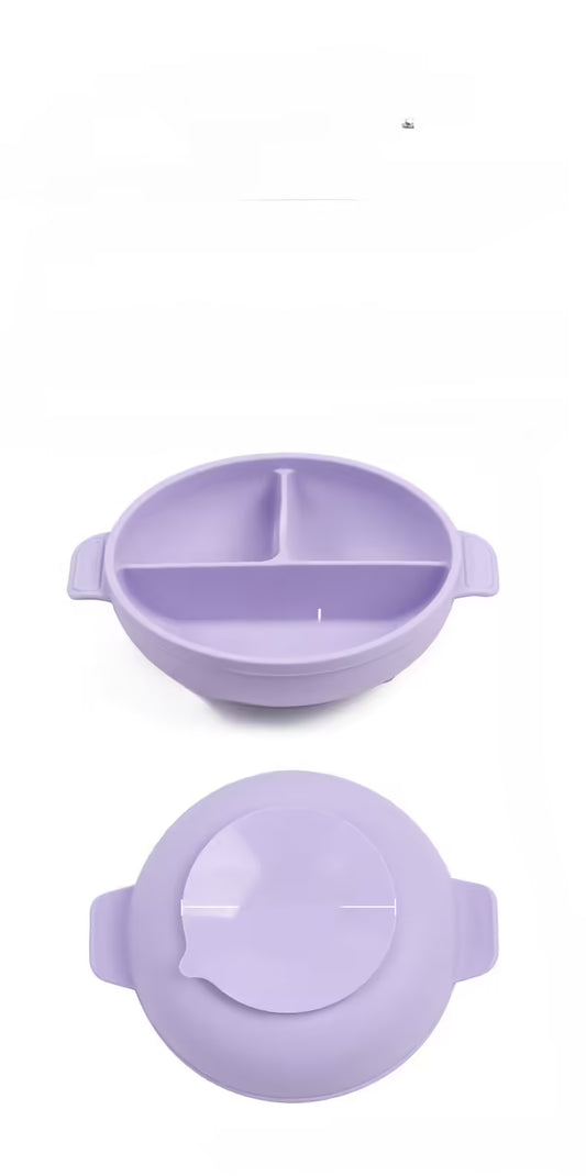 High-Quality Silicone Toddler Placemat with Divided Food Sections and Suction Base | Baby Feeding Mat