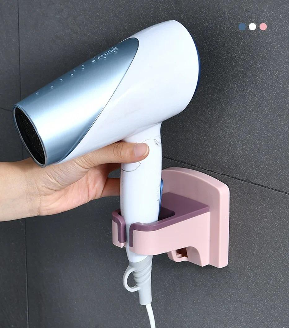 Hair Dryer Holder Perforation-Free Bathroom Bathroom Shelf