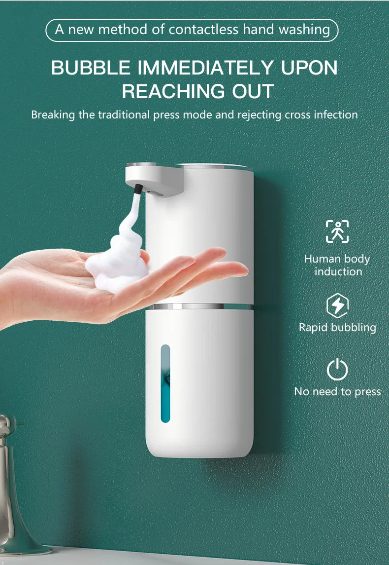 P11 Automatic Induction Soap Dispenser Smart Electric Foam Dispenser for Hands-Free Operation, Mobile Phone Design