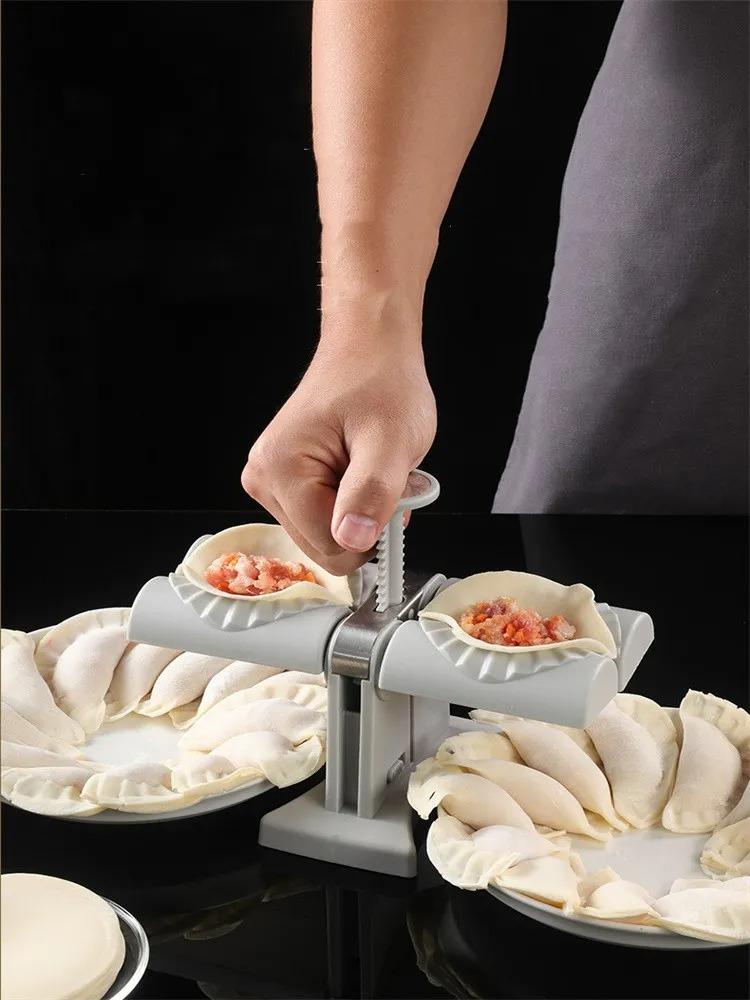 Full Automatic Dumpling Double Head Press Dough Machine