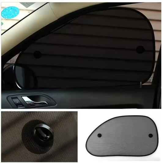 Car Mesh Sunshade for Side Windows Rear Sunscreen Heat Shield with Suction Cup Car Curtain Sunshade