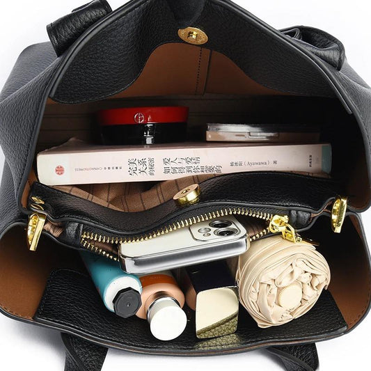 Women's Classic Black Shoulder Bag (EGB229)