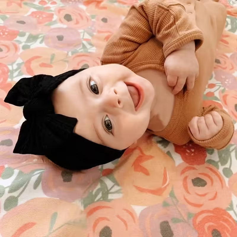 Candy Colors Baby Bowknot Hairband Broadside Elastic Headband for Kids Girls | Boutique Turban Hair Accessories