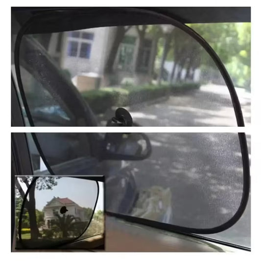 Car Mesh Sunshade for Side Windows Rear Sunscreen Heat Shield with Suction Cup Car Curtain Sunshade