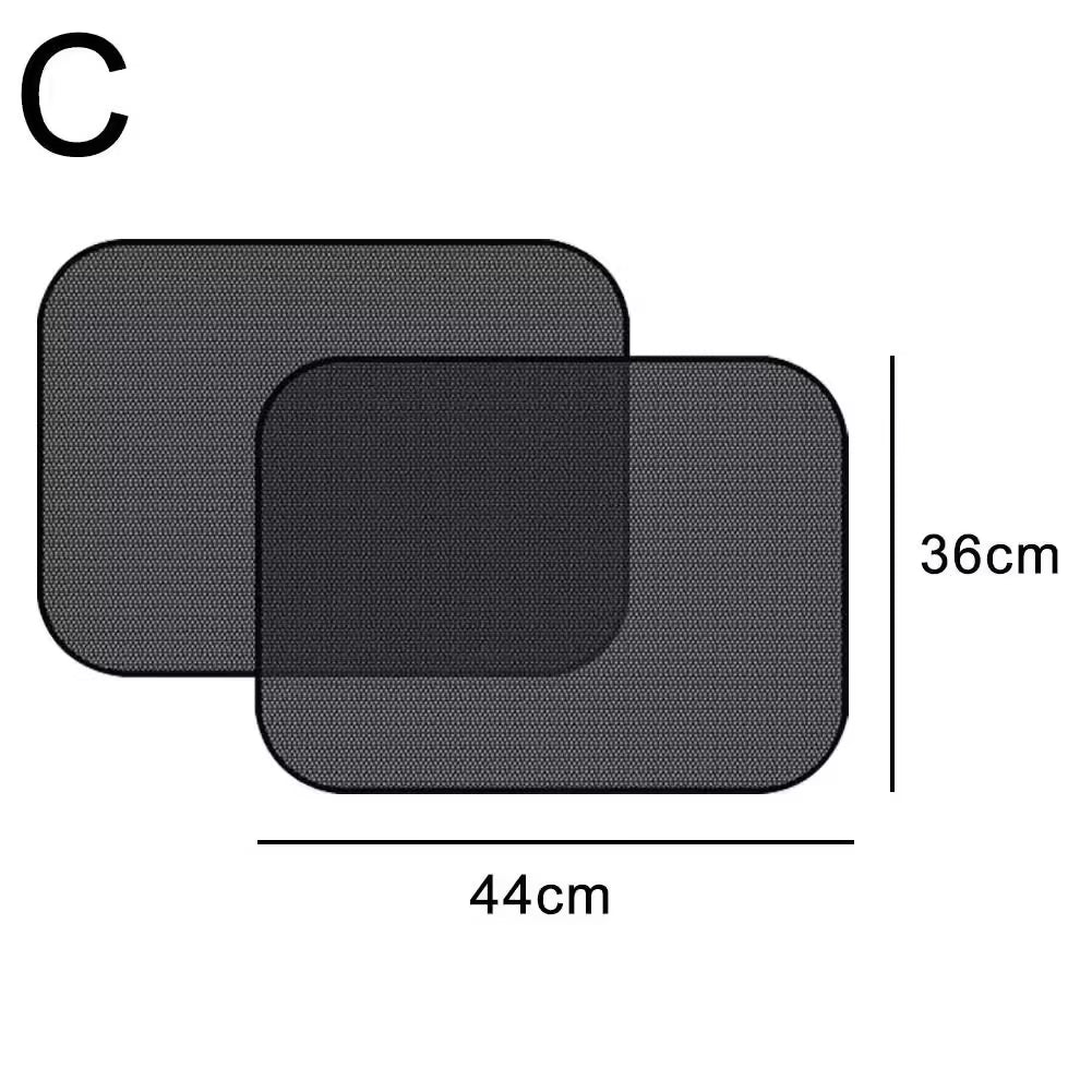 Car Mesh Sunshade for Side Windows Rear Sunscreen Heat Shield with Suction Cup Car Curtain Sunshade