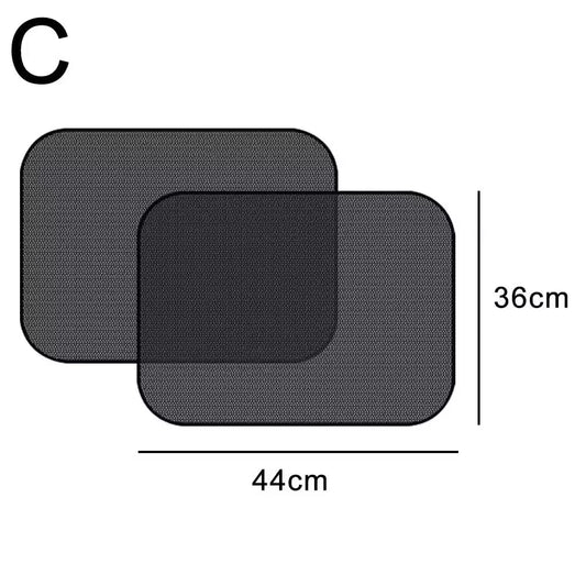 Car Mesh Sunshade for Side Windows Rear Sunscreen Heat Shield with Suction Cup Car Curtain Sunshade