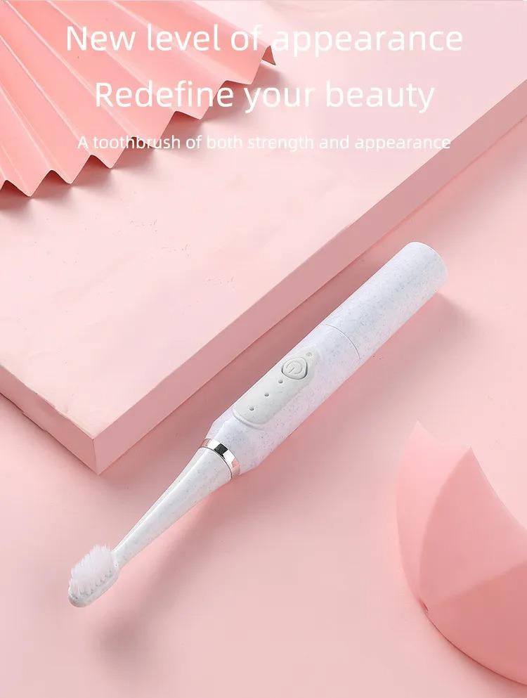 Sonic Electric Toothbrush for Adult Non-Rechargeable Soft Fur Full-Automatic