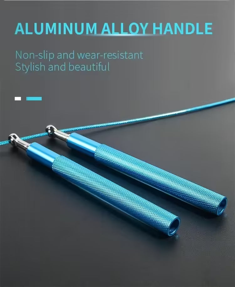 Speed Jump Rope with 360° Swivel Ball Bearings | Adjustable Steel Coated Rope for Fitness, Boxing, & Skipping Workouts