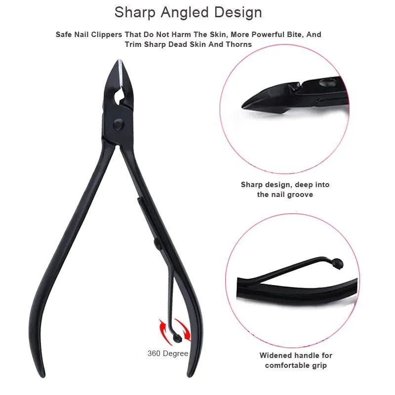 Ensemble de 18 coupe-ongles pour manucure