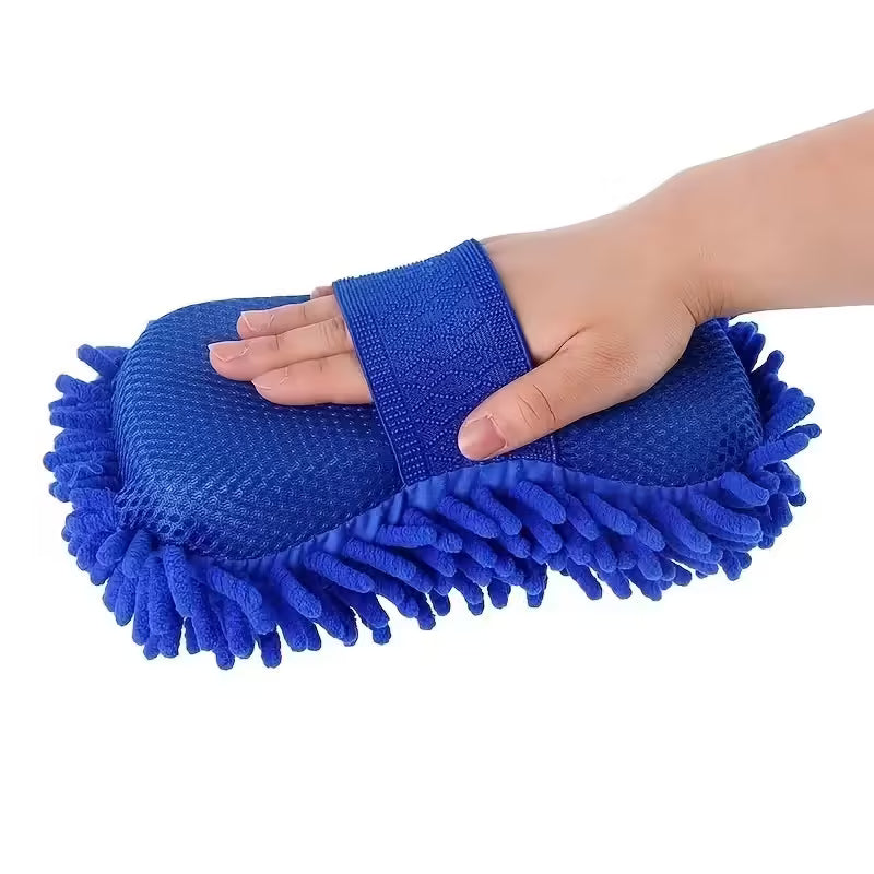 Microfiber Car Wash Sponge & Detailing Brush Set Premium Cleaning Towel & Auto Gloves for Car Care & Styling Accessories
