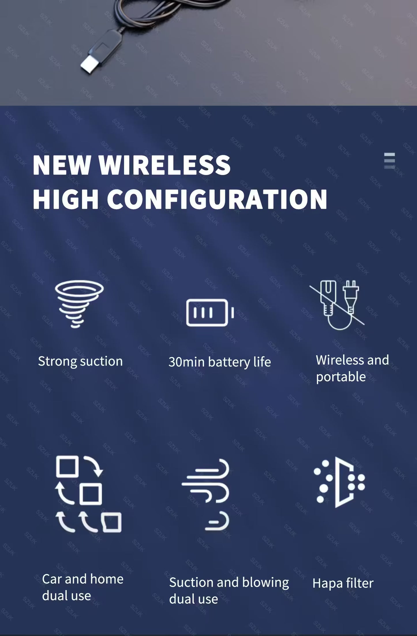 Mini Car Vacuum Cleaner Portable Wireless Handheld Cleaner for Home Appliance Powerful Cleaning Machine Car Cleaner for Keyboard