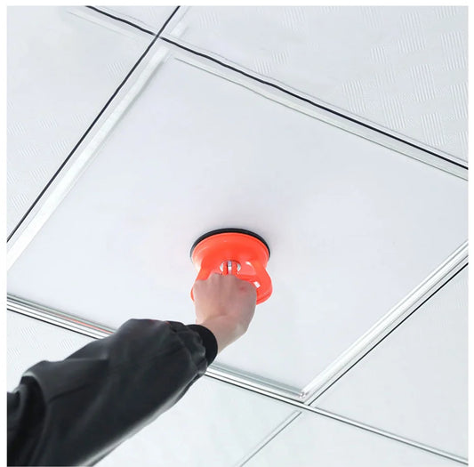 Heavy Duty Aluminum Glass Suction Cup Lifter Vacuum Plate Puller Handle for Glass & Tile Lifting