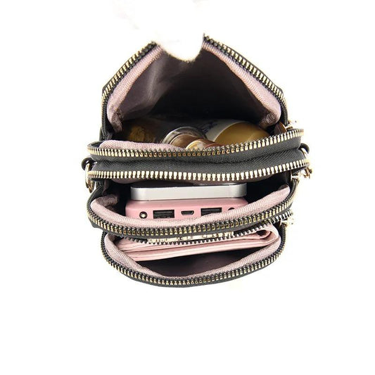 Sac à main de luxe pour femme, petit format, avec poche pour téléphone portable (EGB188)