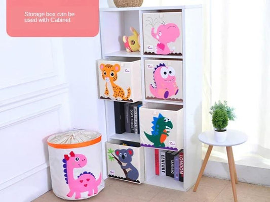Animals Folding Kid Storage Box & Toys Organizer