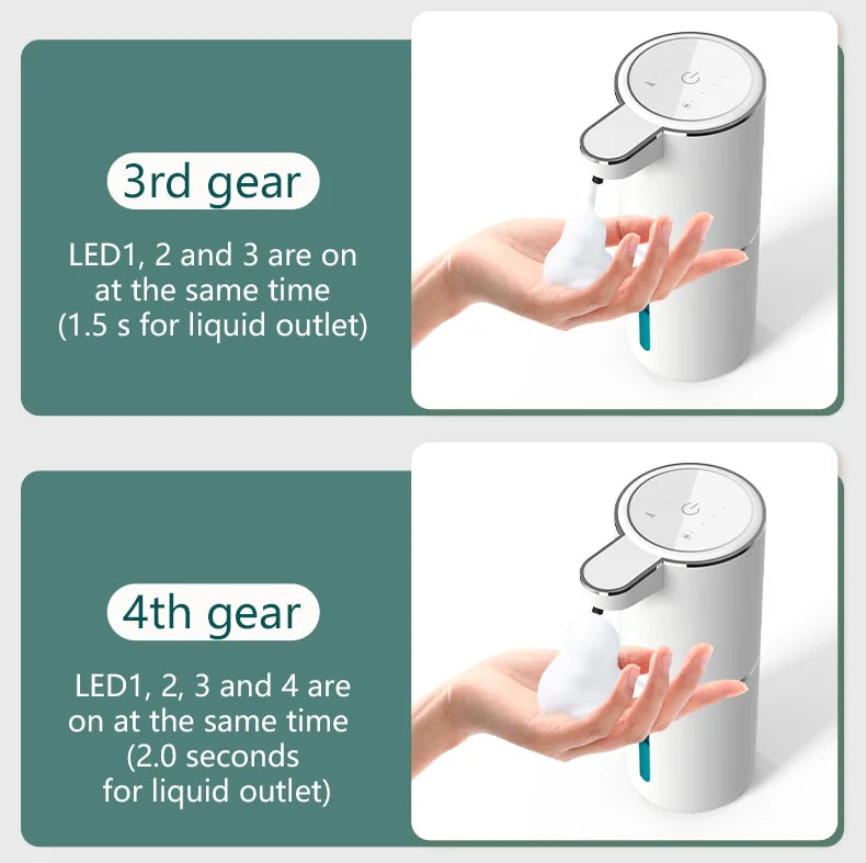 P11 Automatic Induction Soap Dispenser Smart Electric Foam Dispenser for Hands-Free Operation, Mobile Phone Design