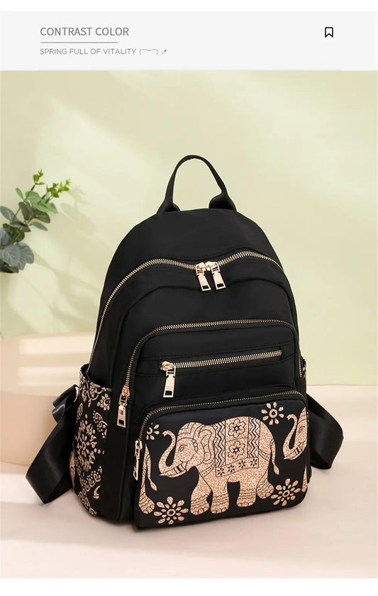 Sac à dos pour femme avec motif imprimé (EGB137)