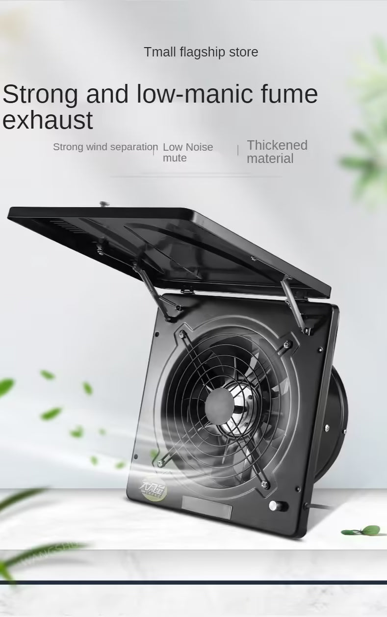 10-Inch High-Speed Exhaust Fan | Kitchen Wall & Window Ventilator | Industrial Metal Pipe Extractor for Efficient Air Circulation