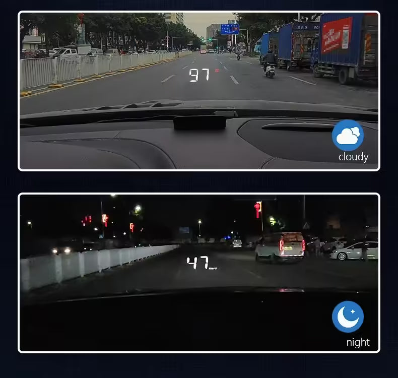 شاشة عرض أمامية WYING M3 OBD2 GPS | عداد سرعة رقمي للسيارة، جهاز عرض HUD، ملحق إلكتروني عالمي للسيارات