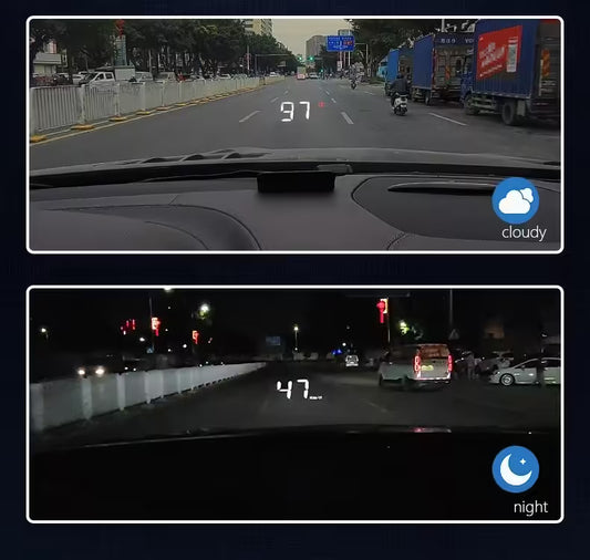 شاشة عرض أمامية WYING M3 OBD2 GPS | عداد سرعة رقمي للسيارة، جهاز عرض HUD، ملحق إلكتروني عالمي للسيارات