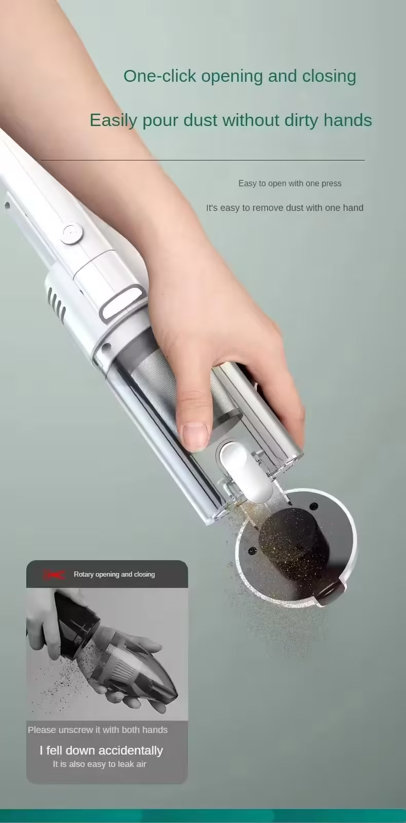 Powerful 19000Pa Wireless Car Vacuum Cleaner - Portable Handheld Multifunction Cleaning Machine for Home Appliances
