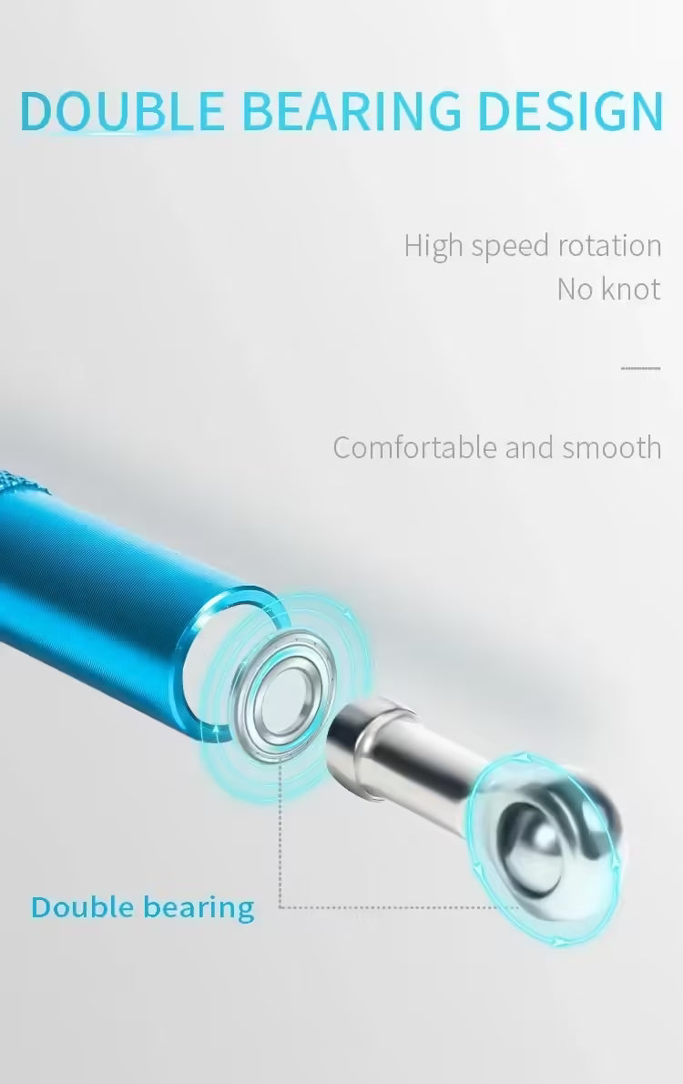Corde à sauter rapide avec roulements à billes pivotants à 360° | Corde en acier gainé réglable pour le fitness, la boxe et la corde à sauter