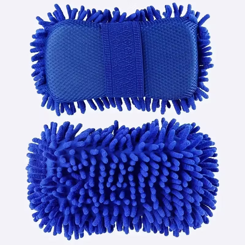 Microfiber Car Wash Sponge & Detailing Brush Set Premium Cleaning Towel & Auto Gloves for Car Care & Styling Accessories