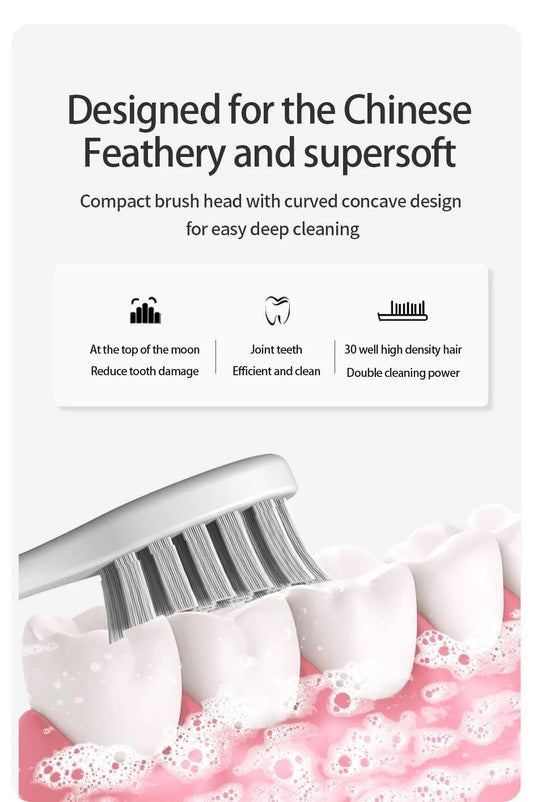 Brosse à dents électrique sonique pour hommes et femmes, non rechargeable, soins personnels