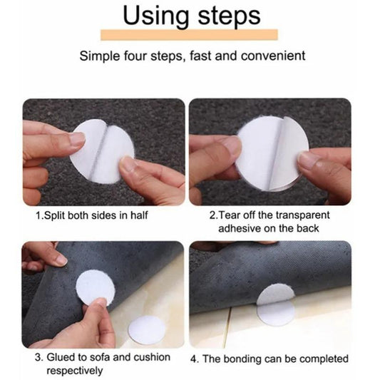 Lot de 5 bandes adhésives anti-enroulement résistantes pour tapis 