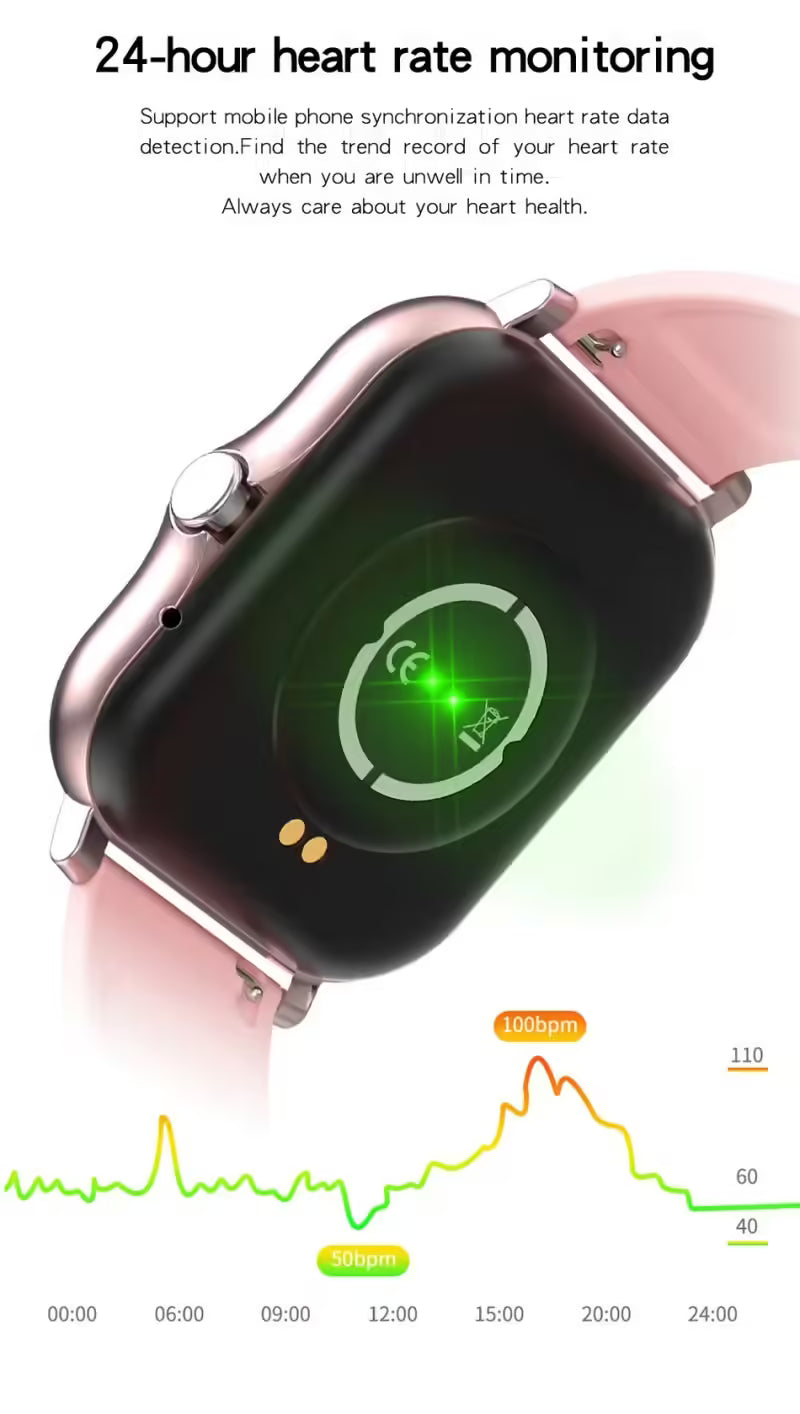 Smart Watch for Women Bluetooth Call Fashion Fitness Tracker Waterproof Sports Smartwatch for Ladies and Men