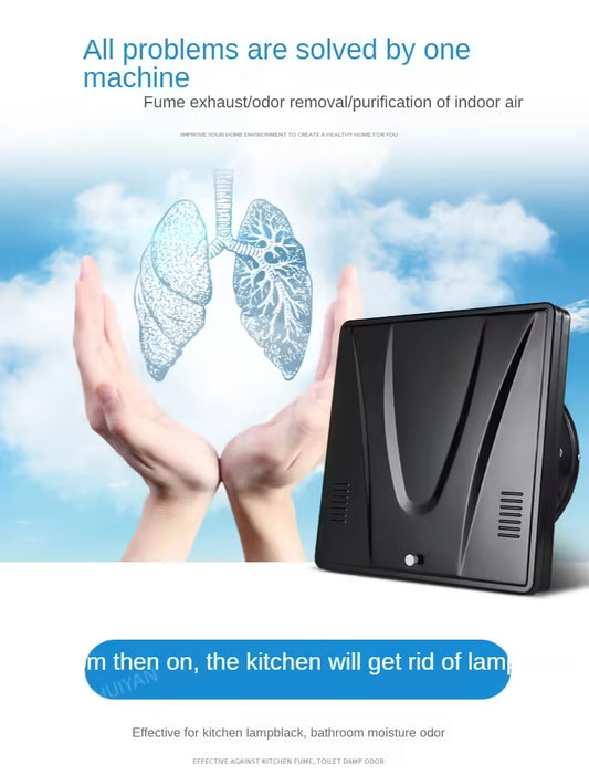 10-Inch High-Speed Exhaust Fan | Kitchen Wall & Window Ventilator | Industrial Metal Pipe Extractor for Efficient Air Circulation