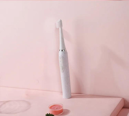 Brosse à dents électrique sonique pour adultes, non rechargeable, poils doux, entièrement automatique 