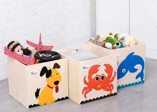Animals Folding Kid Storage Box & Toys Organizer
